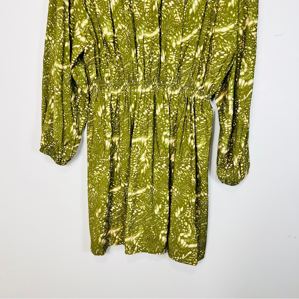 ICHI Green Oversized Boho Abstract Print Dress | Size 36 EU US 6 - Picture 12 of 14